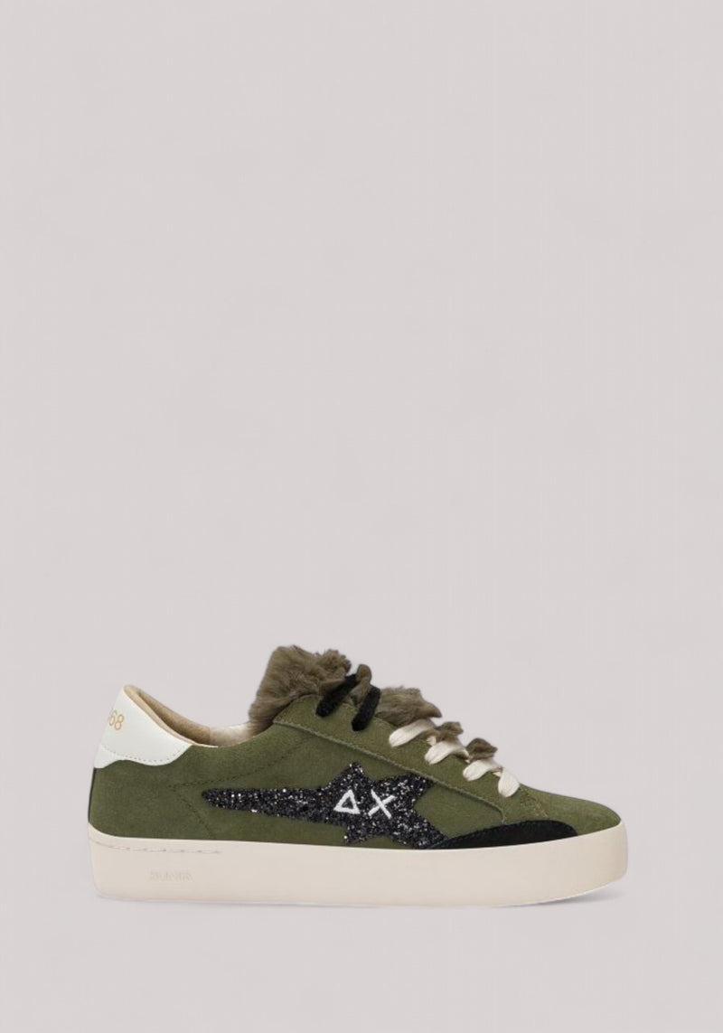 SCARPE DONNA KATY WINTER MILITARE SCURO - Linassi