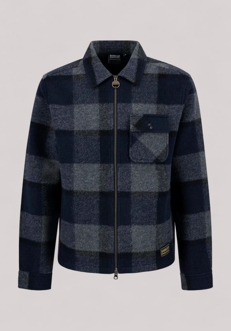 GIUBBINO UOMO HAILWOOD FLEECE OVERSHIRT NAVY