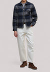 GIUBBINO UOMO HAILWOOD FLEECE OVERSHIRT NAVY