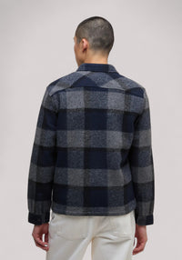 GIUBBINO UOMO HAILWOOD FLEECE OVERSHIRT NAVY