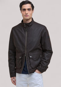 GIUBBINO UOMO LUTLAW HARRINGTON WAX JACKETRUSTIC