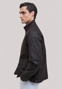 GIUBBINO UOMO LUTLAW HARRINGTON WAX JACKETRUSTIC