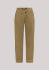 PANTALONI DONNA IN VELLUTO BEIGE