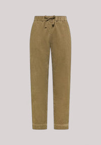 PANTALONI DONNA IN VELLUTO BEIGE