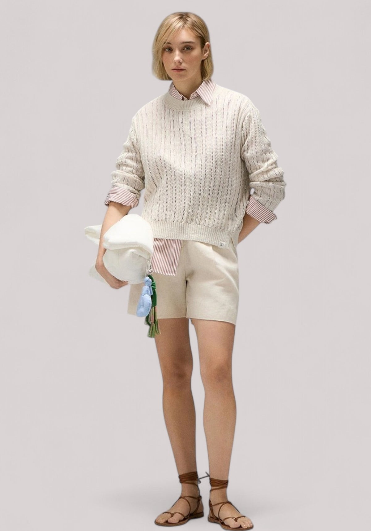 MAGLIA DONNA MOULINE PAPIRO