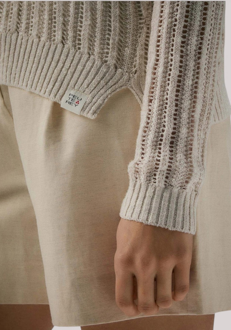 MAGLIA DONNA MOULINE PAPIRO