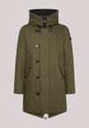 GIACCONE UOMO PARKA RESISTENTE IN TESSUTO MADE IN ITALY VERDE FOGLIAME - Linassi
