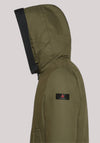 GIACCONE UOMO PARKA RESISTENTE IN TESSUTO MADE IN ITALY VERDE FOGLIAME - Linassi