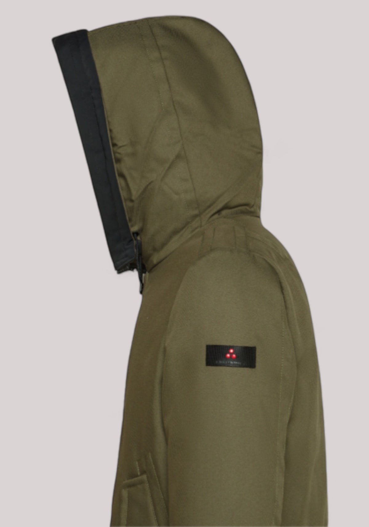 GIACCONE UOMO PARKA RESISTENTE IN TESSUTO MADE IN ITALY VERDE FOGLIAME - Linassi