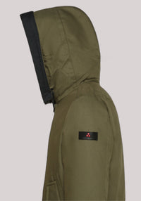 GIACCONE UOMO PARKA RESISTENTE IN TESSUTO MADE IN ITALY VERDE FOGLIAME - Linassi