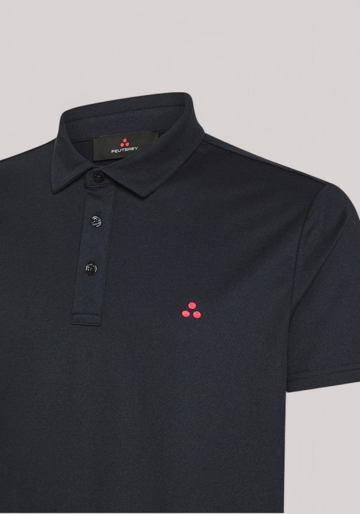 POLO UOMO IN COTONE STRETCH BLU GRAFITE - Linassi