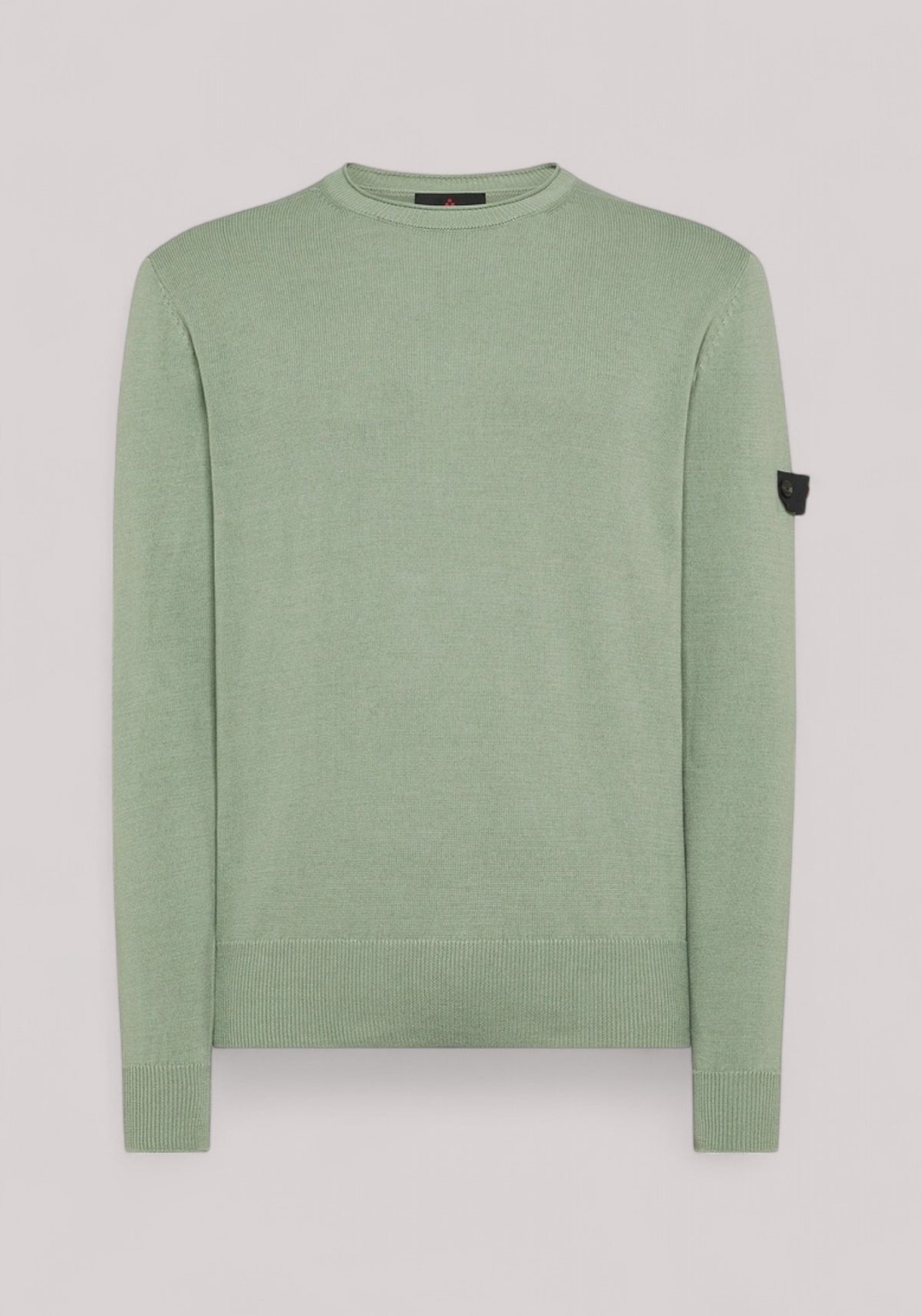 MAGLIA UOMO IN COTONE VERDE SALVIA - Linassi