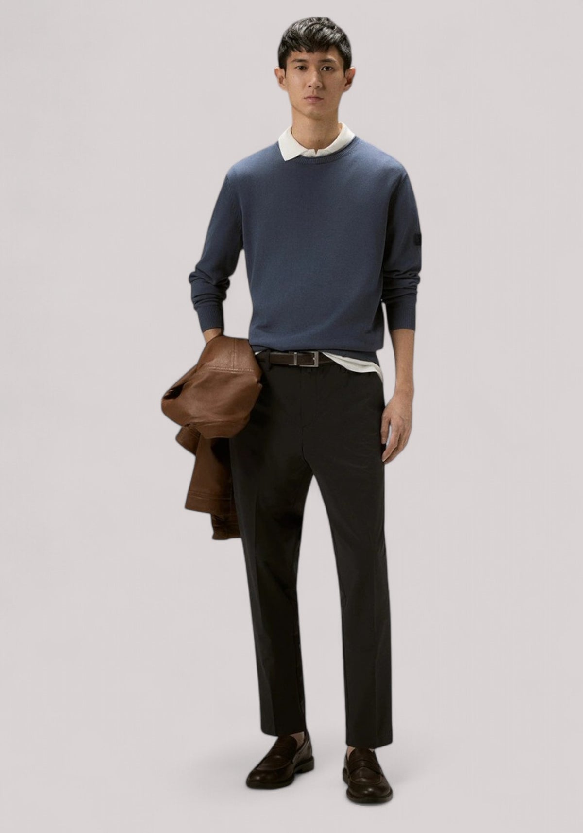 MAGLIA UOMO IN COTONE SQUALO - Linassi