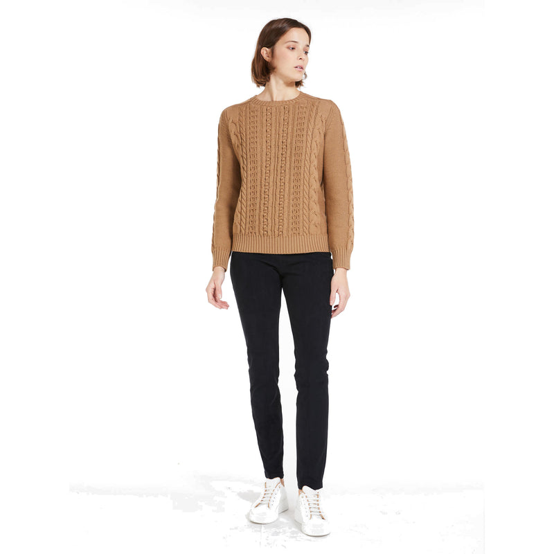 MAGLIA DONNA CAMMELLO - 2333660736600 VERUSCA 002 - Linassi