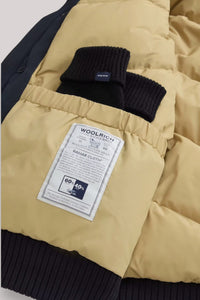 GIACCONE UOMO MELTON BLUE - POLAR DETACHABLE FUR BOMB - Linassi