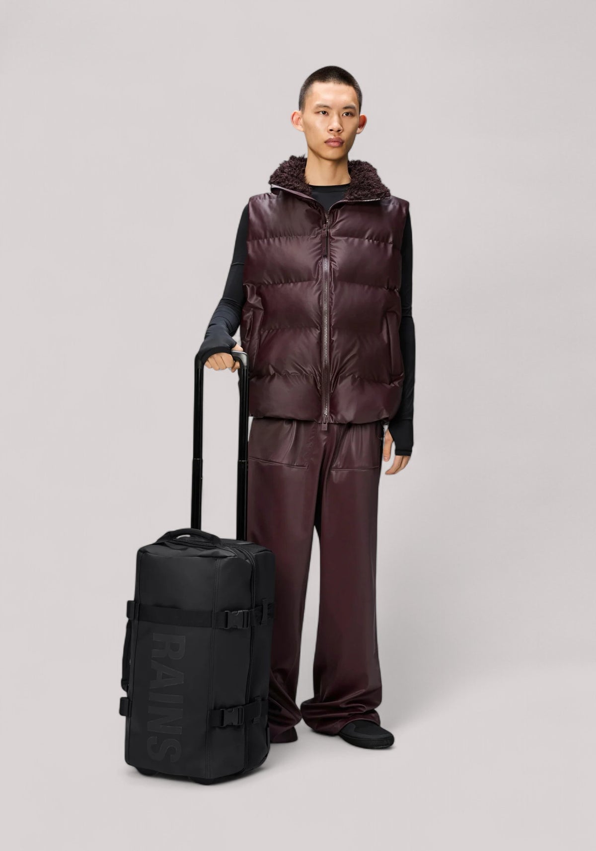 BORSA UNISEX TROLLEY TEXEL CABIN BAG W3 BLACK