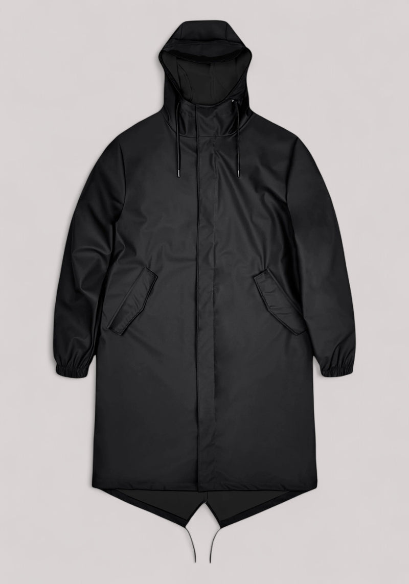 IMPERMEABILE UNISEX FISHTAIL PARKA(W3) BLACK