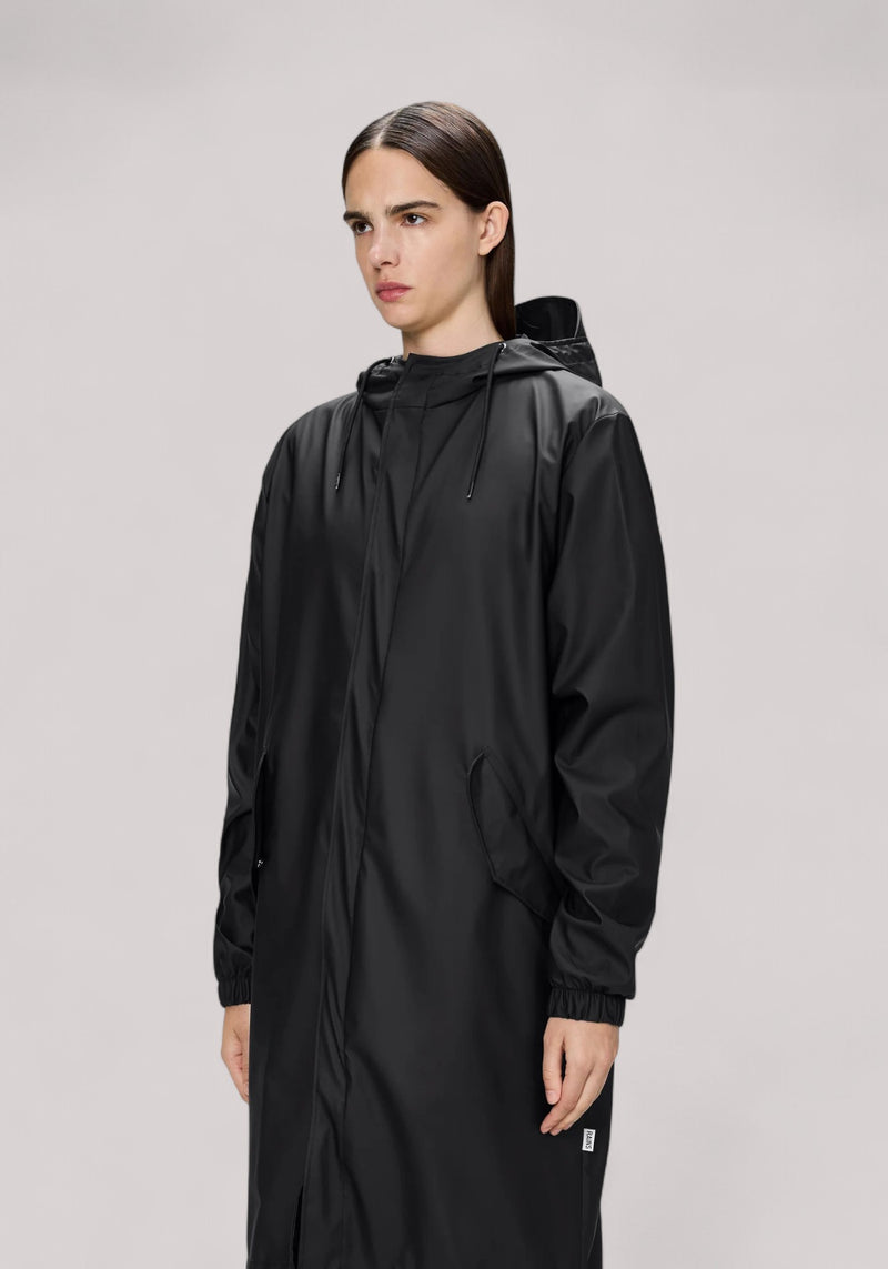 IMPERMEABILE UNISEX FISHTAIL PARKA(W3) BLACK