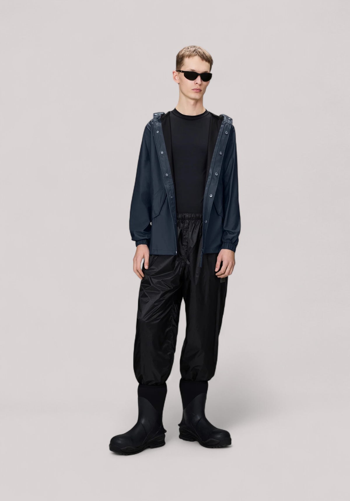 IMPERMEABILE UNISEX FISHTAIL JACKET(W3 NAVY