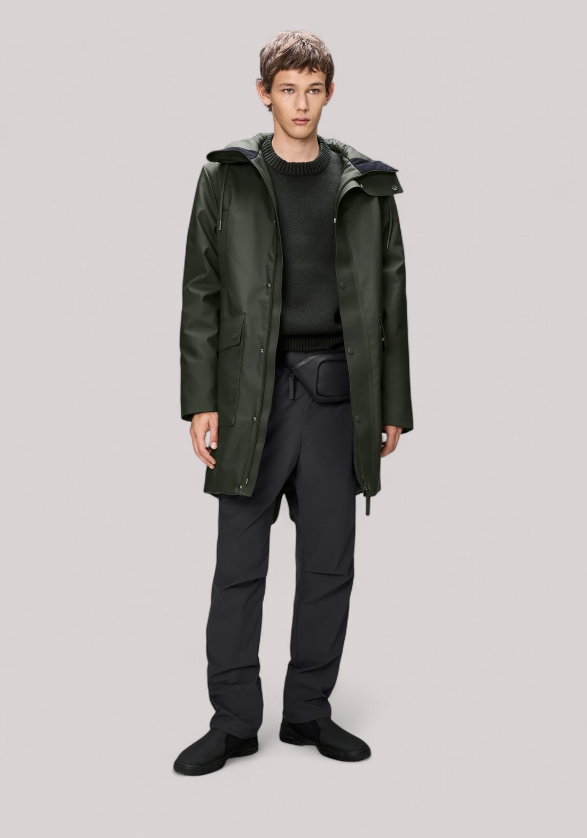 GIACCONE UNISEX LONG PARKA W GREEN