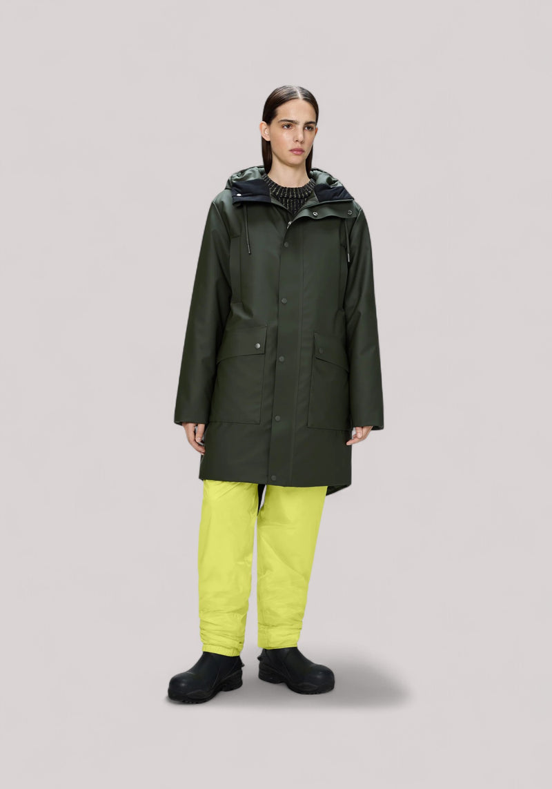 GIACCONE UNISEX LONG PARKA W GREEN