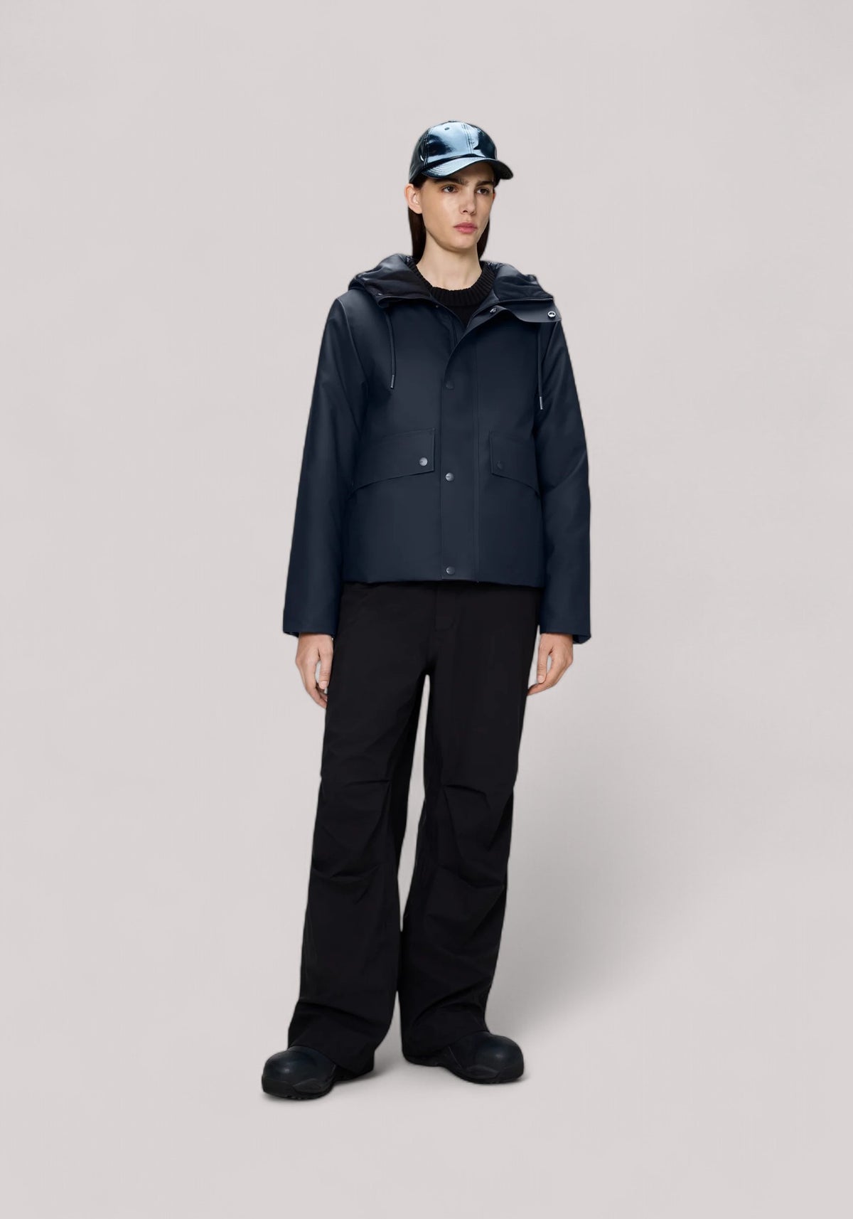 GIACCONE DONNA SHORT W PARKA NAVY