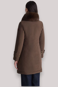GIACCONE DONNA RAKID CHICORY COFFEE