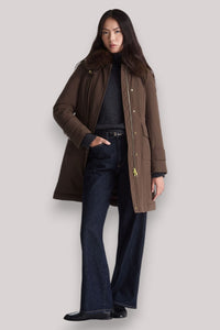 GIACCONE DONNA RAKID CHICORY COFFEE