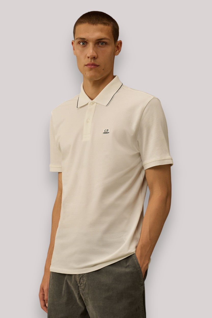 POLO UOMO IN JERSEY GAUZE WHITE - Linassi