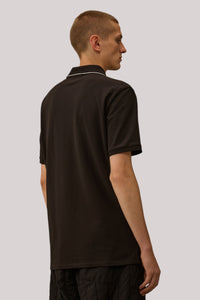 POLO UOMO PIQUET STRETCH  BLACK - Linassi