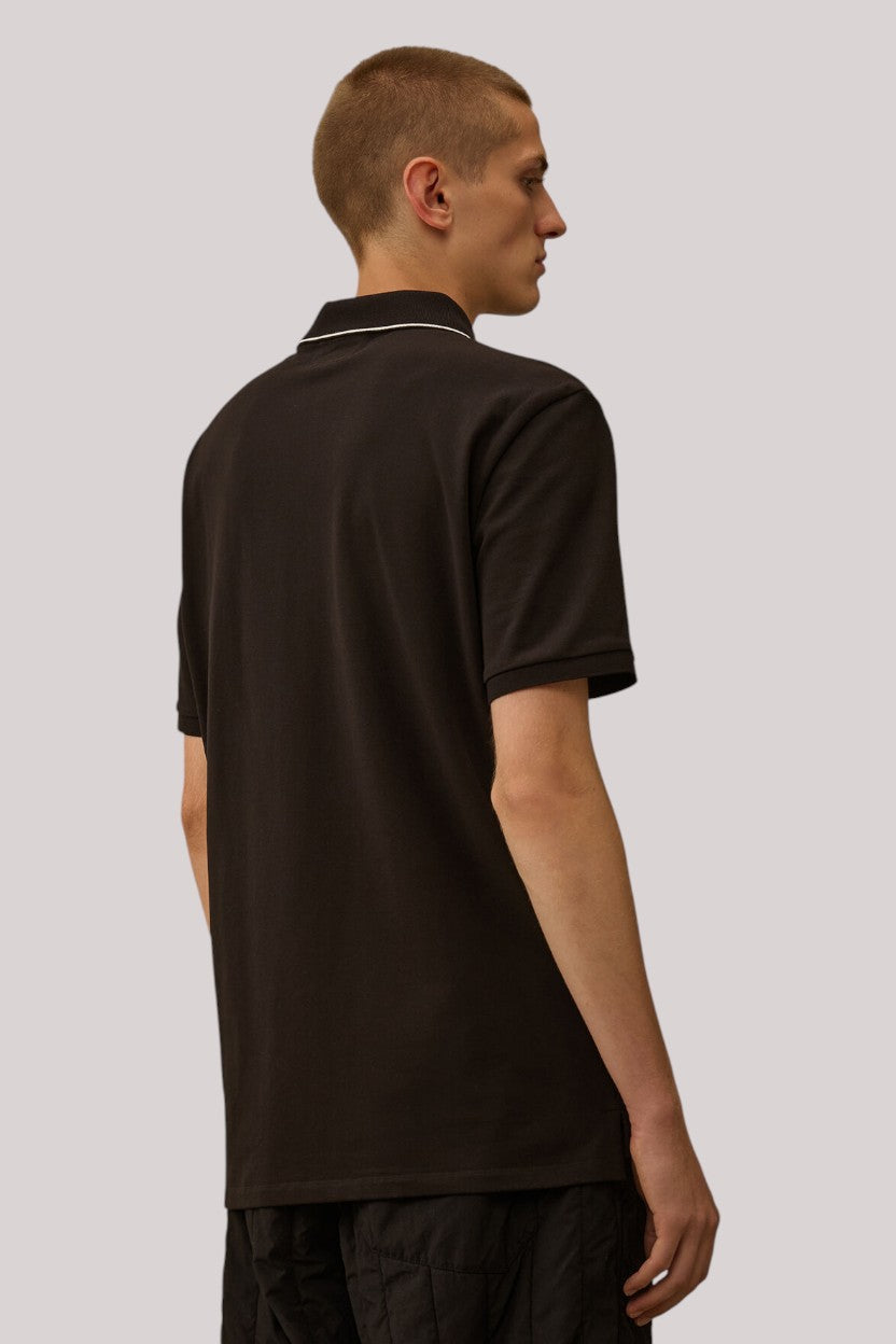 POLO UOMO PIQUET STRETCH  BLACK - Linassi