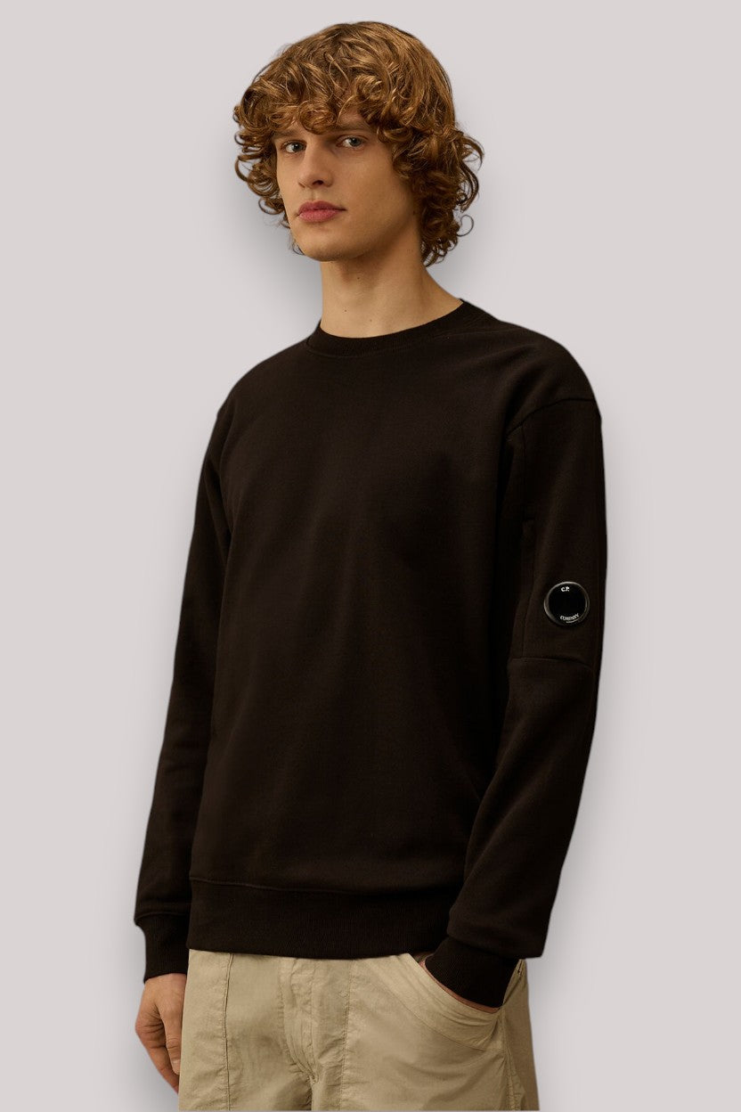 FELPA UOMO GIROCOLLO BLACK - Linassi