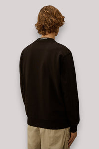 FELPA UOMO GIROCOLLO BLACK - Linassi