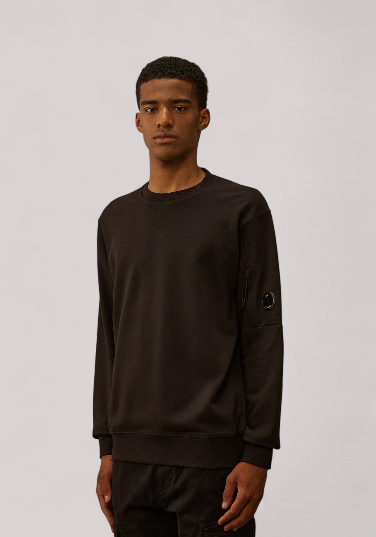FELPA UOMO CREWNEK LENS BLACK