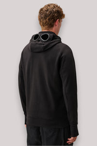 FELPA UOMO FULL ZIP CON CAPPUCCIO BLACK