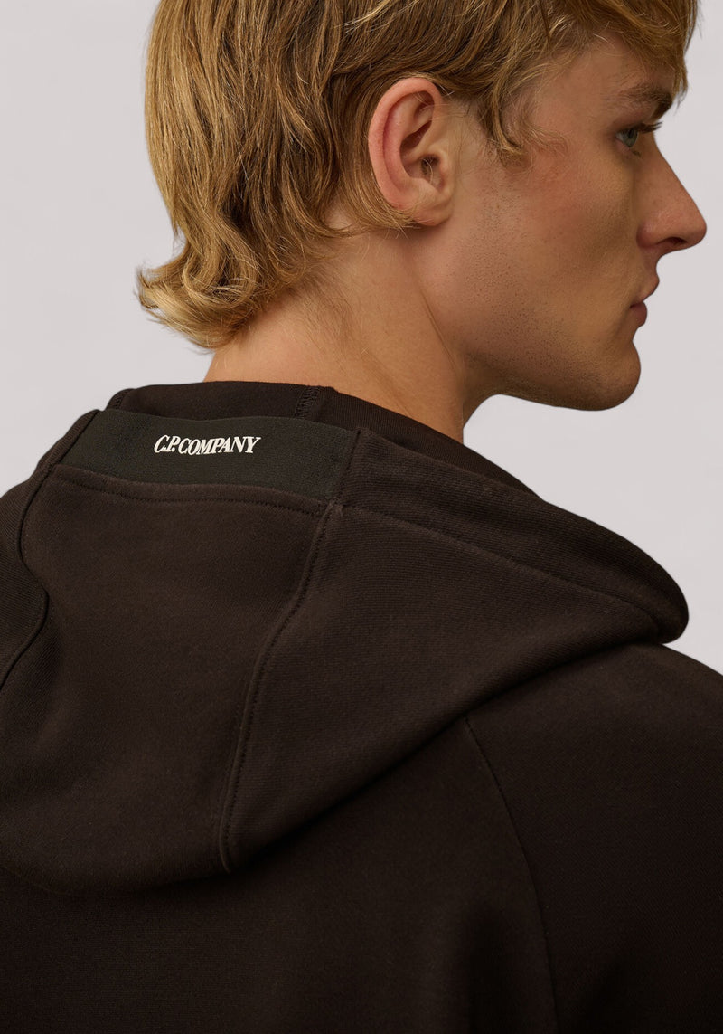 FELPA UOMO FULL ZIP BLACK