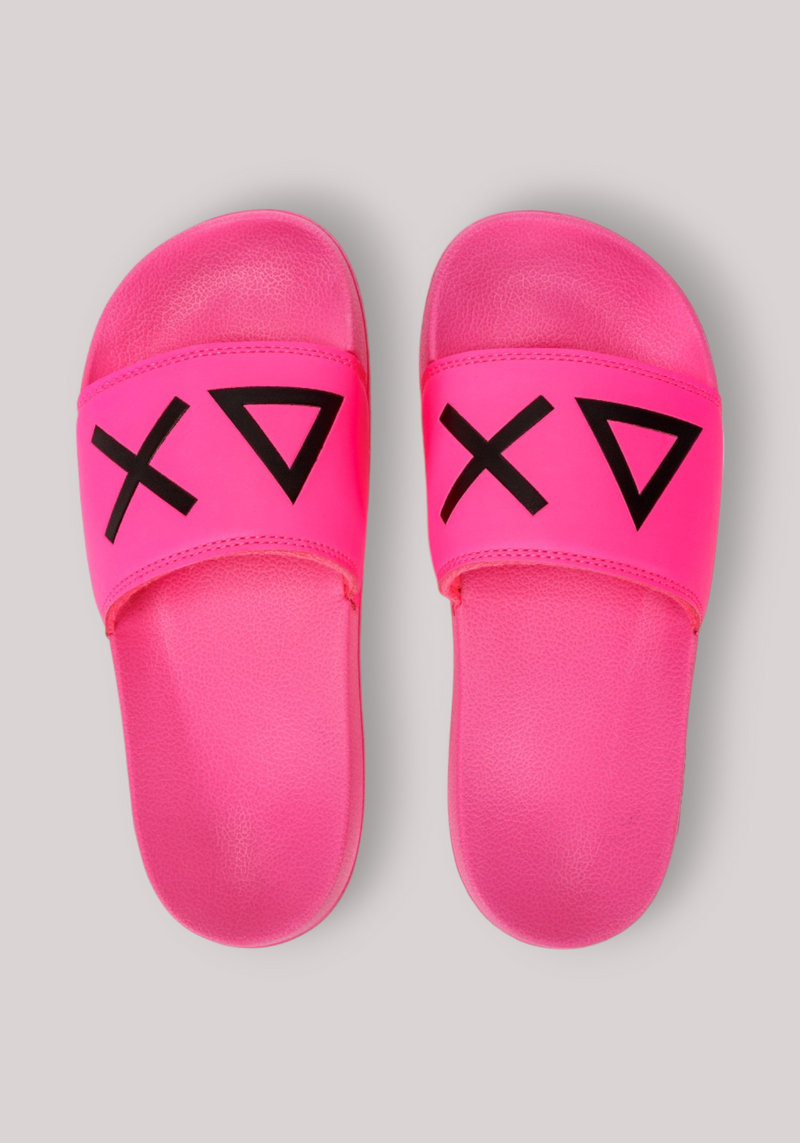 SCARPE DONNA FUXIA FLUO - SLIPPERS LOGO - Linassi