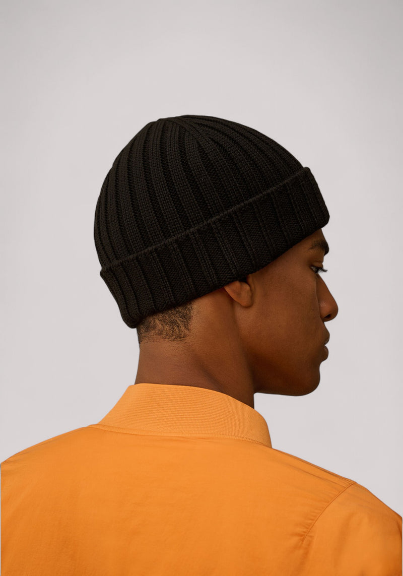 BERRETTO UOMO MERINOS BLACK