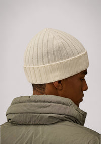 BERRETTO UOMO MERINOS GAUZE WHITE