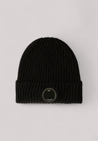 BERRETTO UOMO MERINOS LENS BLACK