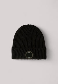 BERRETTO UOMO MERINOS LENS BLACK