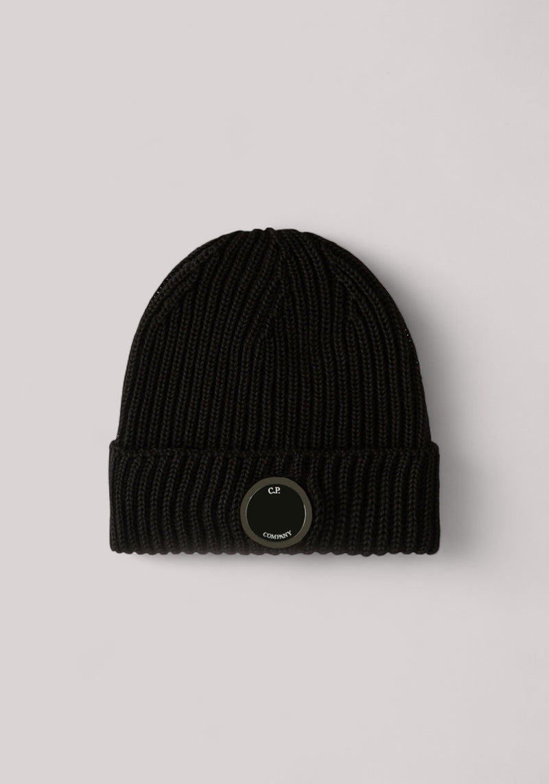 BERRETTO UOMO MERINOS LENS BLACK