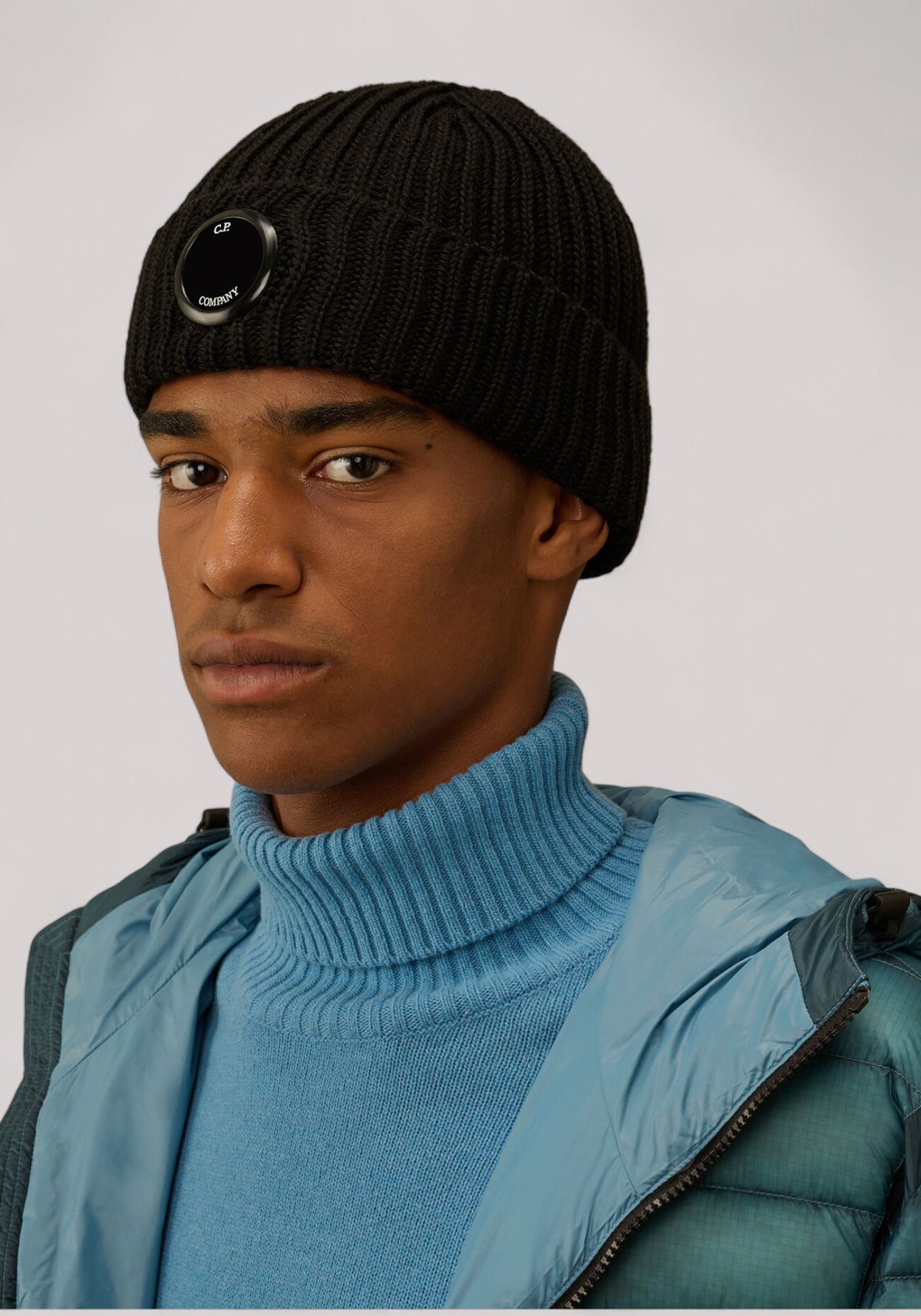 BERRETTO UOMO MERINOS LENS BLACK