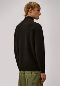 MAGLIA UOMO FULL ZIP NERO