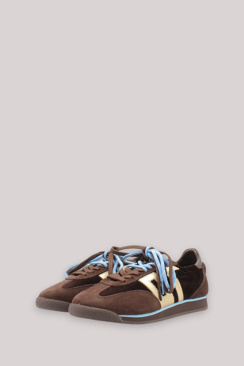 SCARPE DONNA COFFEE/GOLD
