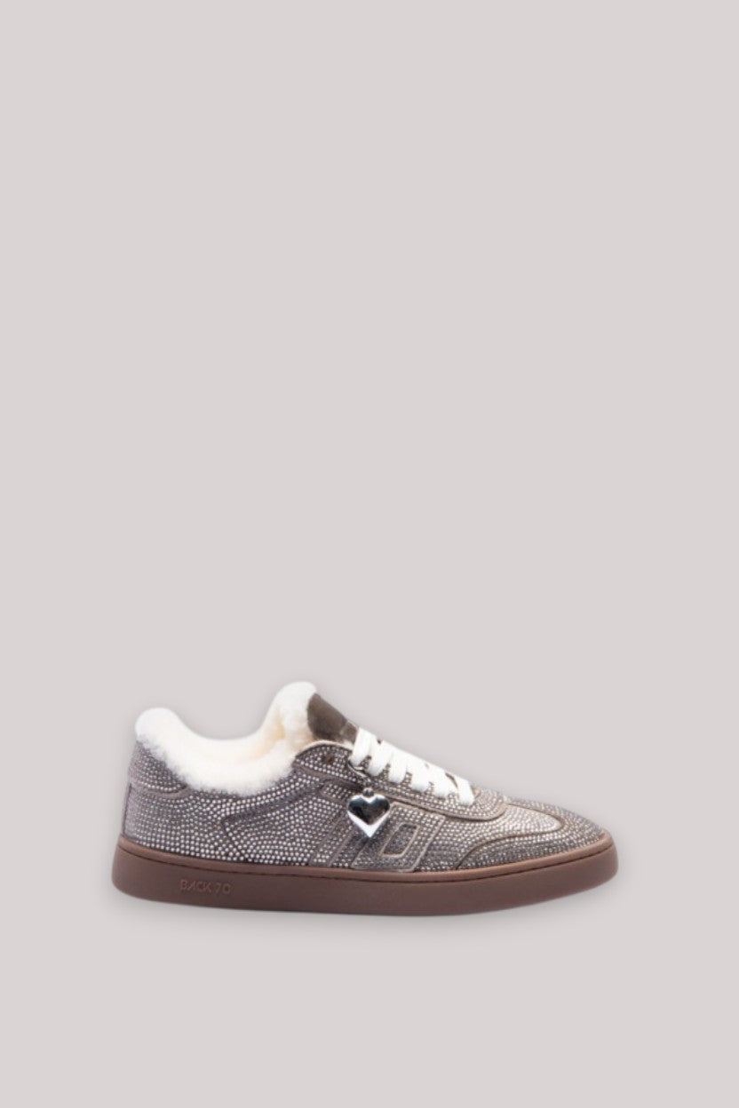 SCARPE DONNA SMART VELVET TAUPE STRASS TAUPE 70 - Linassi