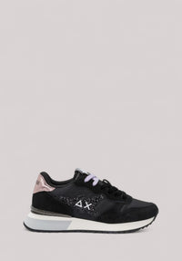 SCARPE DONNA STARGIRL GLITTER LOGO NERO