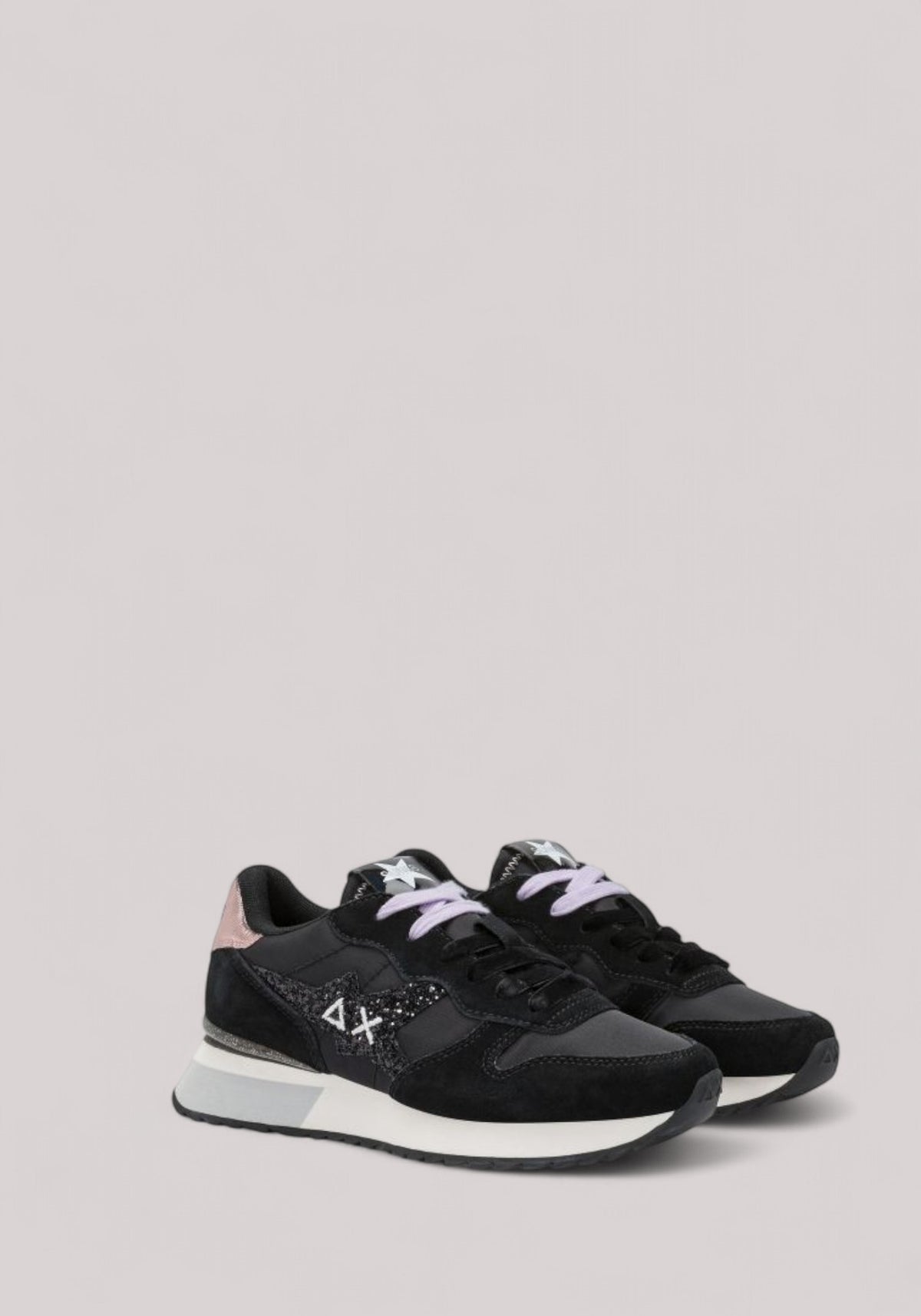 SCARPE DONNA STARGIRL GLITTER LOGO NERO