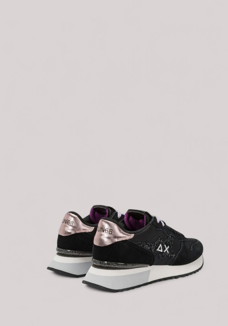 SCARPE DONNA STARGIRL GLITTER LOGO NERO