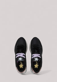 SCARPE DONNA STARGIRL GLITTER LOGO NERO